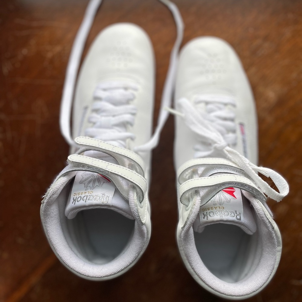 Reebok Classic White High-Top Sneakers